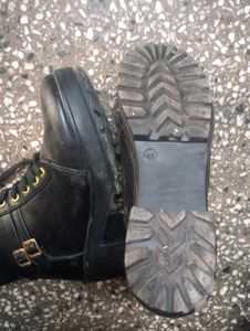 Black Chain Boots (Women) (Winter)