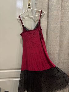 Velvet nighty/night suit