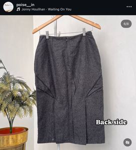 Wool Blend Mini Skirt