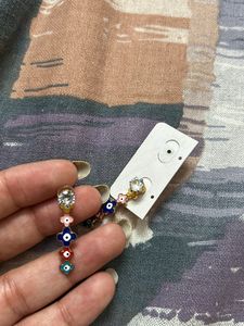 Sale! Cute Korean Style Multicolour Evil-Eye Earin