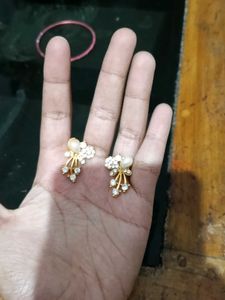 gold plated necklace And Earnings