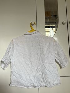 White Eyelet Blouse