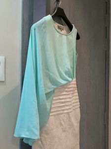 Elegant One-Sleeve Mini Dress