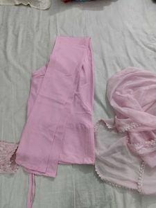 Baby Pink Embroidered BIBA SUIT Set