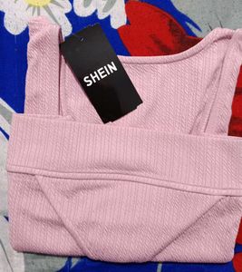 Pink SHEIN Crop Top