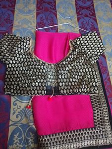 Beautiful Saree With Stitched Blouse