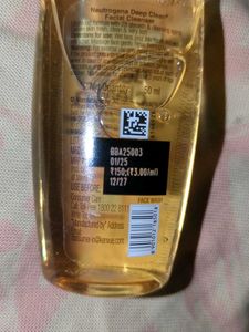 New Neutrogena Deep Clean Face Wash