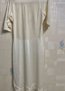 Vintage Cream Lace Slip Dress