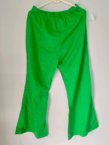 Green Flared Pants