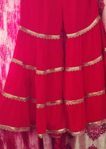 Red Embroidered Salwar Kameez