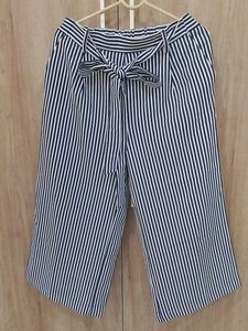 WARDROBE Striped Tie Waist Culottes