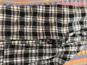 Checks Shirt In Black Nd White