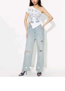Rock &amp; Roll Savana One Shoulder Tee