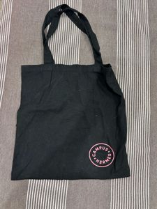 Campus Hermes Black Tote Bag