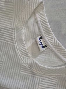 Patterned White T-Shirt