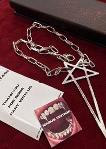 Rick Owens Pentagram Necklace