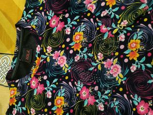 Floral Print Sweater Top