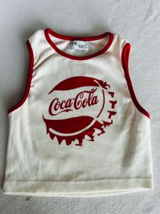 Red white Coca Cola Top - NWT