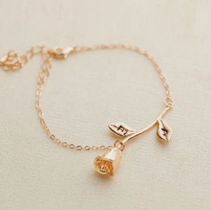 Gold Rose Bracelet
