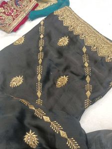 Elegant Black Saree