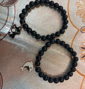 Pack Of 8 Glass Beads Charms Bracelets