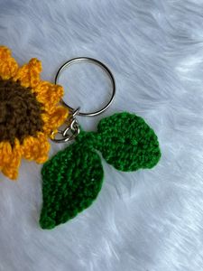 Sunflower Handmade Crochet Keychain