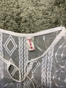 Combo Offer 🚨🚨 White Dress + Denim Shorts