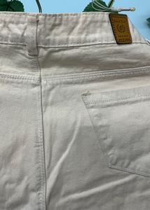 Off-White Wide Leg Jeans