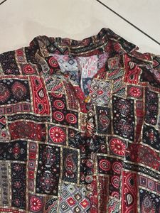Jaipuri Bandhani Indo western Top