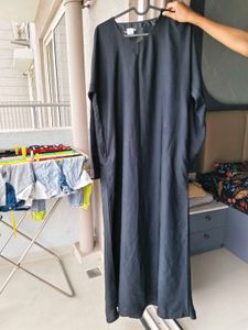 Elegant Black Abaya with hijab