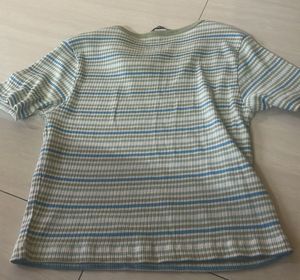 Striped Ribbed Crop Top