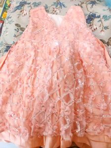 Peach Kids Girls Dress