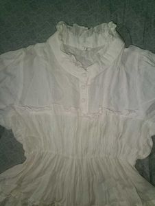 Korean Style White Women&#39;s Top