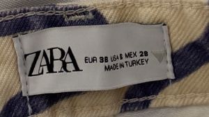 Zara Retro Swirl Pattern Straight Jeans!