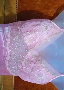 Pink Floral Lace Nightgown