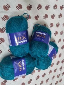Vardhman Sofia  Knitting Yarn ( Teal Green)