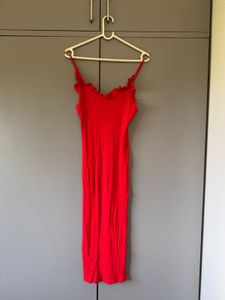 Red Bodycon Midi Dress