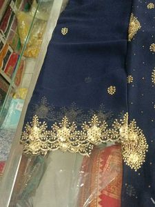 Elegant Navy Blue Embroidered Salwar Kameez