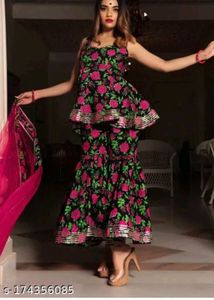 Floral Print Kurta Set