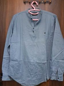 Diesel Grandad Collar Shirt - Light Blue