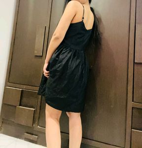 Black Satin Barbie Dress