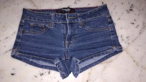 Mini Denim Shorts In Size Extra Small.