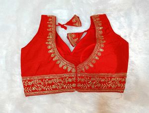 Red South Silk Blouse