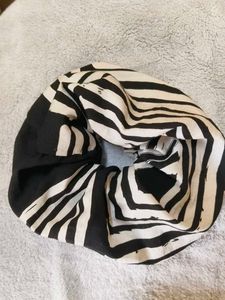 Zebra Print Scrunchie