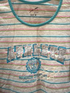 Striped Graphic Tee
