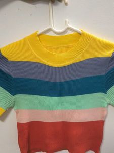Striped Knit Top
