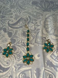 Teal & Pearl Jewelry Set