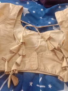 Half Net Saree With Blouse
