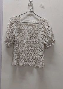 Crochet Knit Top