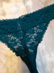 Teal Lace Thong